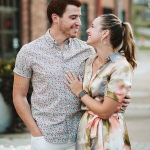 Watercolor Midi Dress